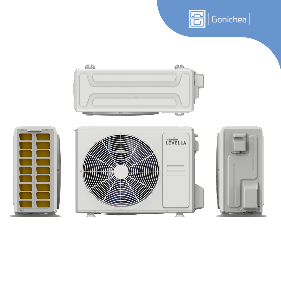 Premium Levella® 24,000 BTU 20 SEER2 Ductless Mini-Split Inverter Air Conditioner Heat Pump System Full Set 230V. WIFI Included.