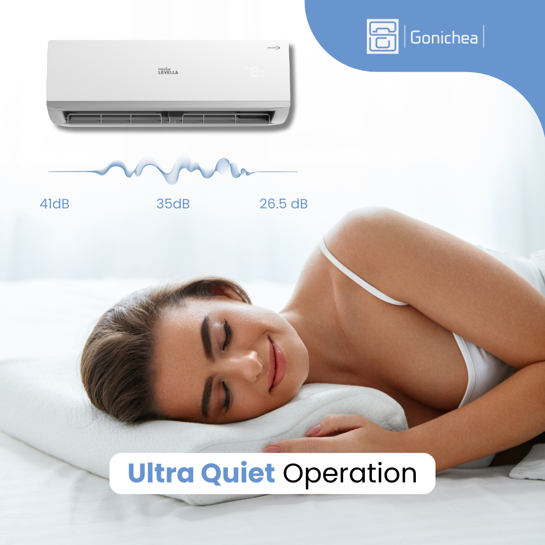 Premium Levella® 11,500 BTU 21.5 SEER2 Ductless Mini-Split Inverter Air Conditioner Only Cold System Full Set 230V. WIFI Included.