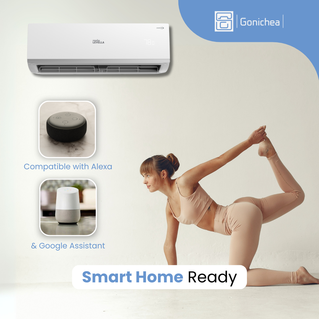 Premium Levella® 22,000 BTU 17 SEER2 Ductless Mini-Split Inverter Air Conditioner Heat Pump System Full Set 230V. WIFI Included.