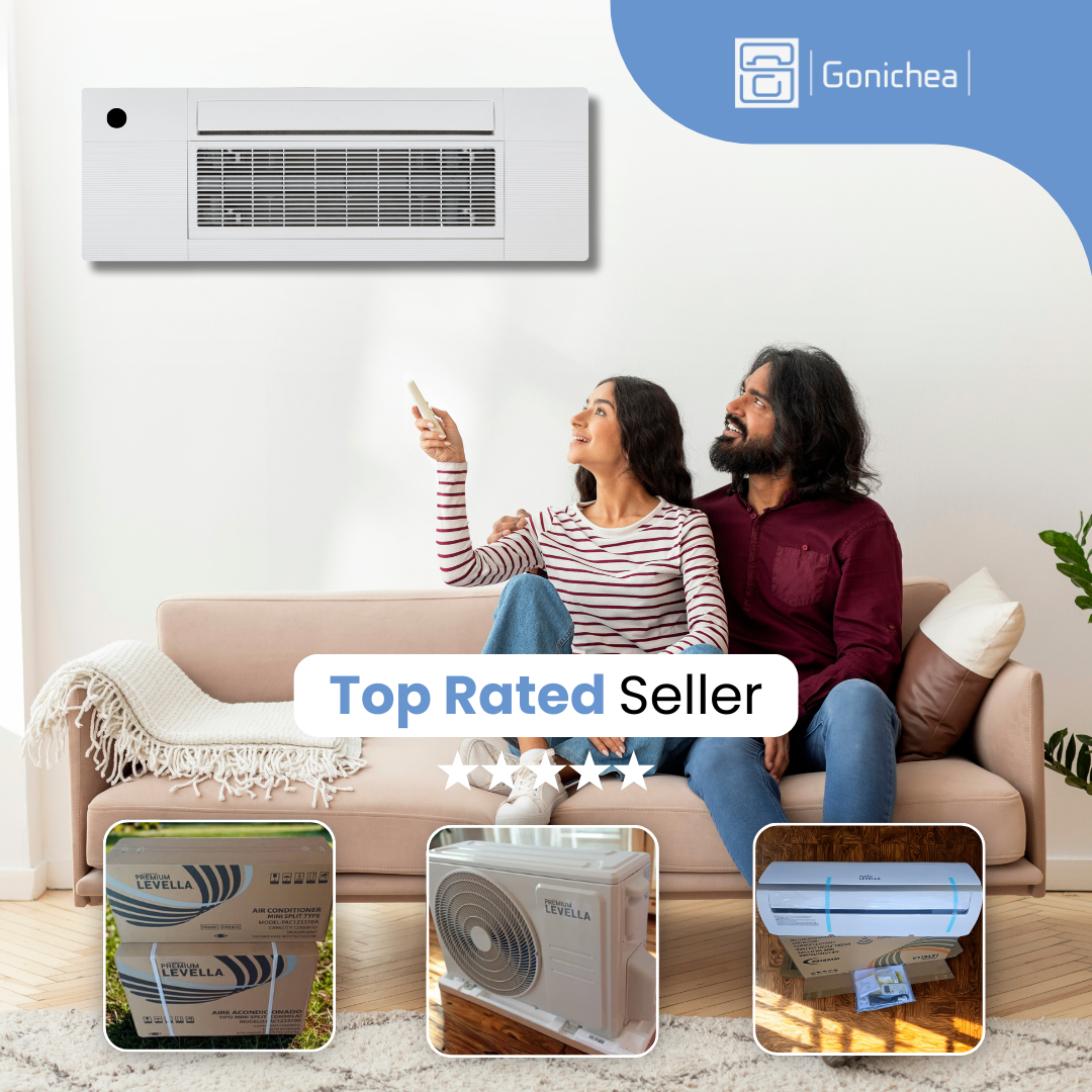 Premium Levella® 12,000 BTU 21.4 SEER2 Ductless Mini-Split Inverter Air Conditioner Heat Pump System Full Set 230V. WIFI Included.