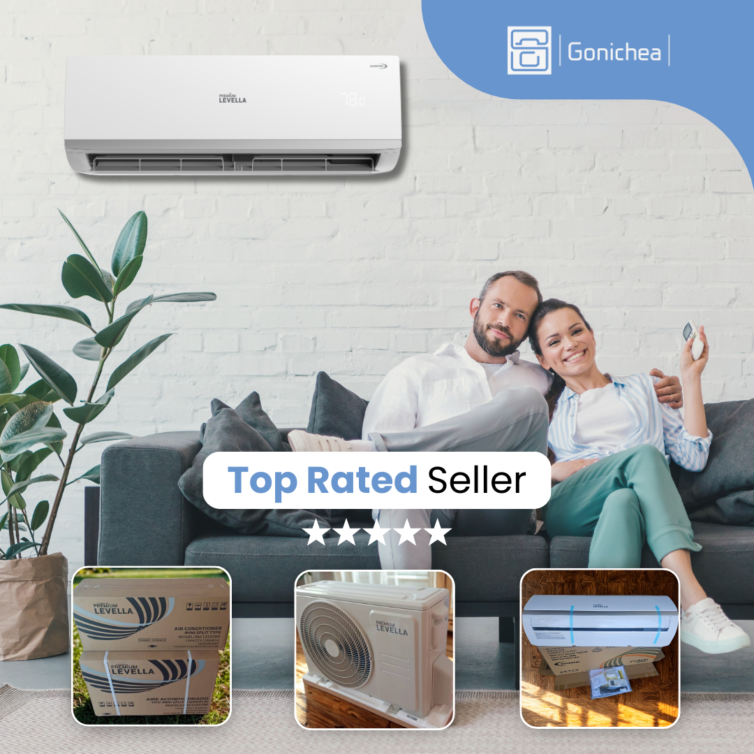 Premium Levella® 12,000 BTU 21.4 SEER2 Ductless Mini-Split Inverter Air Conditioner Heat Pump System Full Set 230V. WIFI Included.