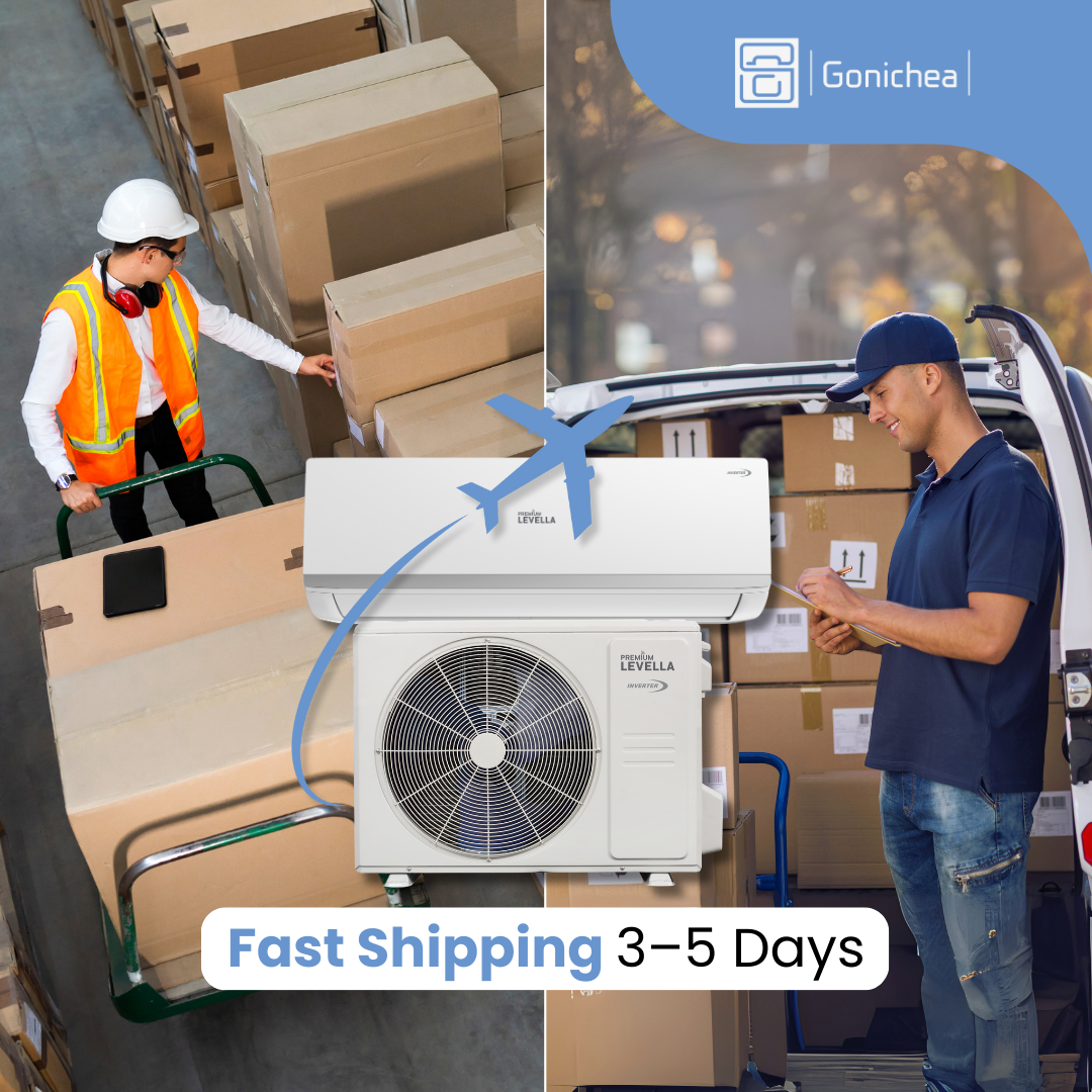 Premium Levella® 12,000 BTU 17.60 SEER2 Ductless Mini-Split Inverter Air Conditioner Heat Pump System Full Set 230V. WIFI Included.