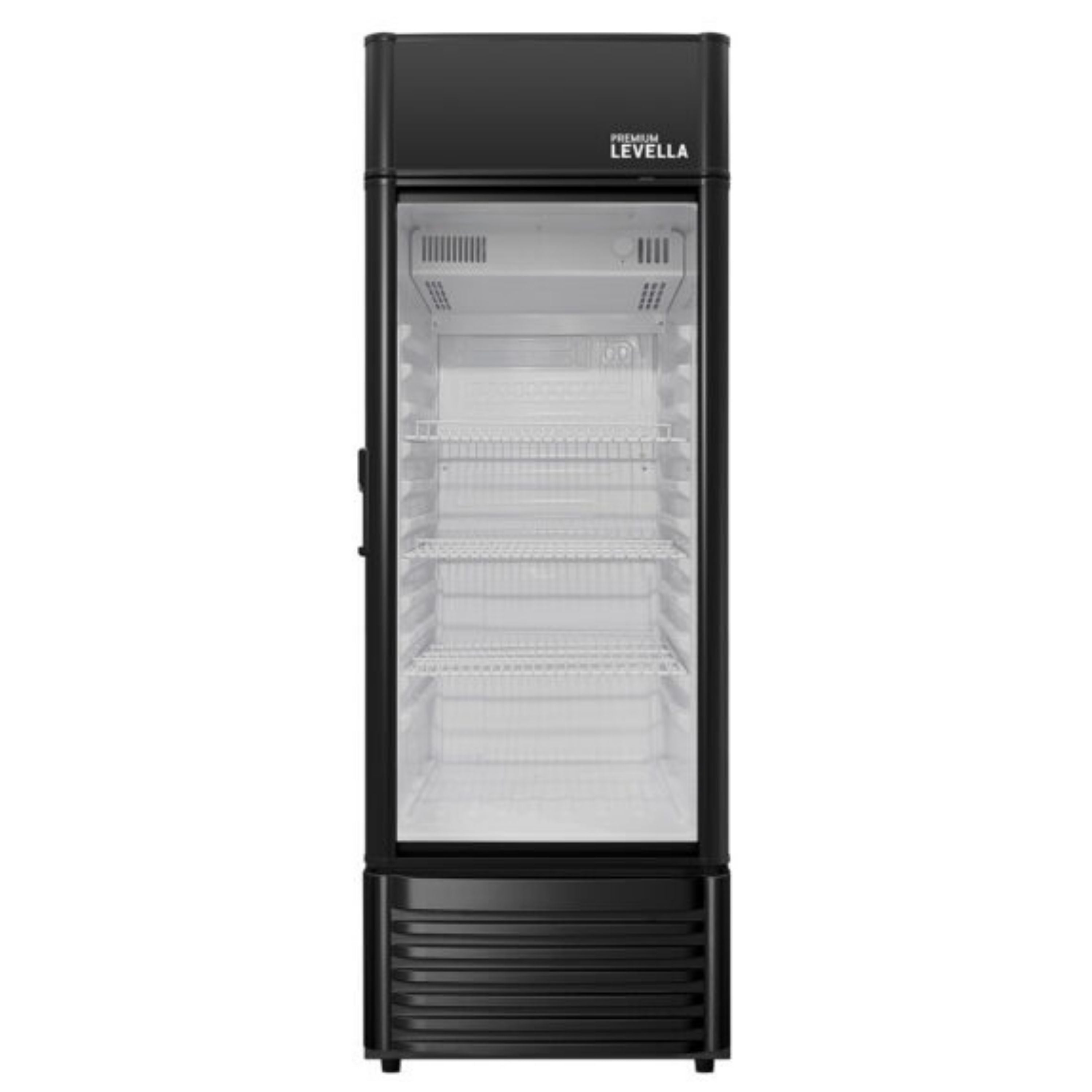 Premium Levella®  6.5 Cu. Ft. Single Glass Door Upright Display Cooler. Merchandiser Refrigerator.