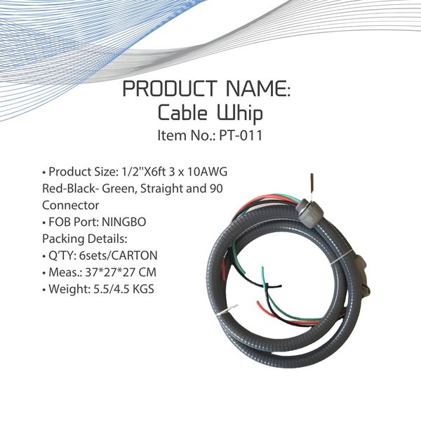 Premium Levella® Cable Whip 1/2" 6ft