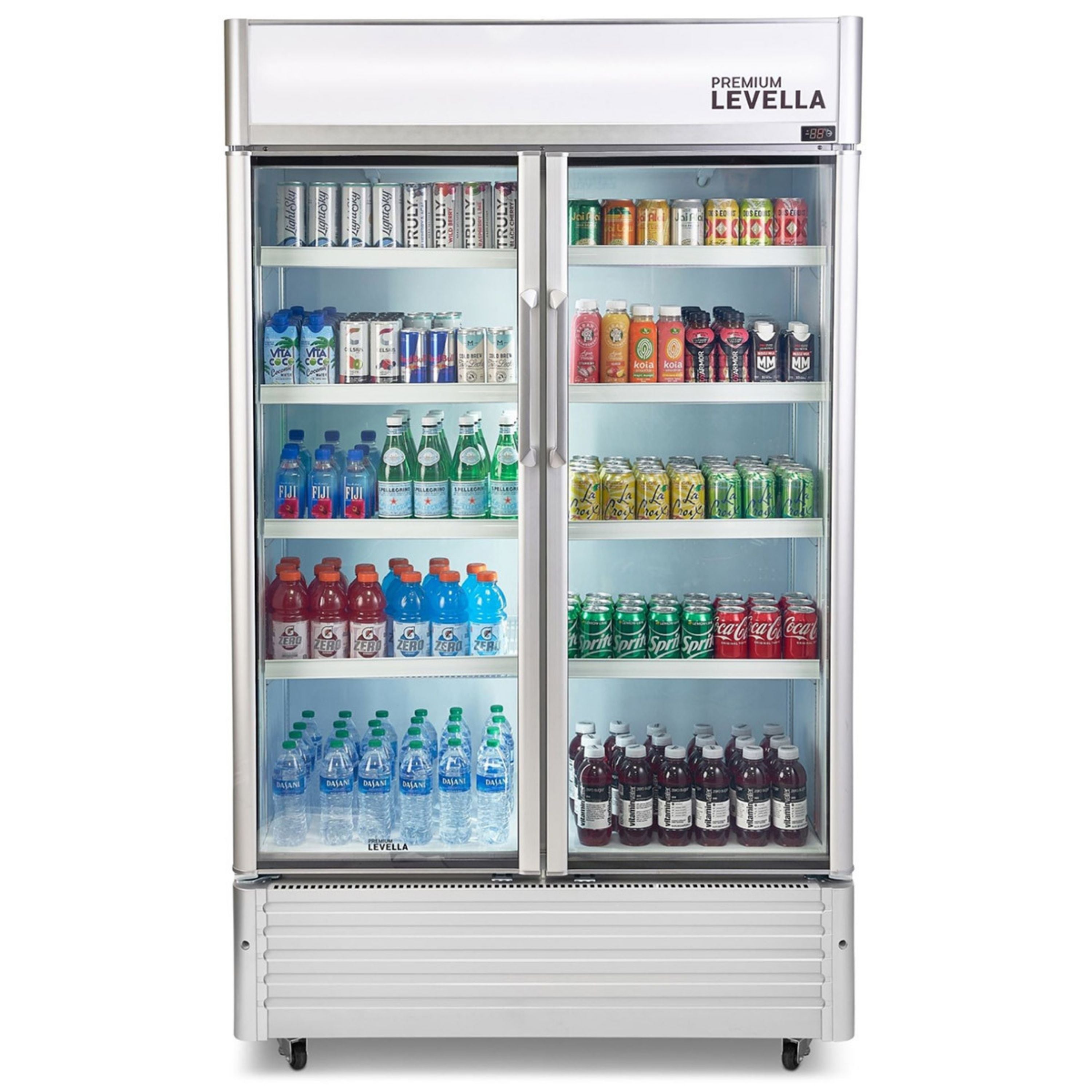 Premium Levella®  21 Cu. Ft. Vertical Refrigerator Display. Merchandiser Refrigerator.