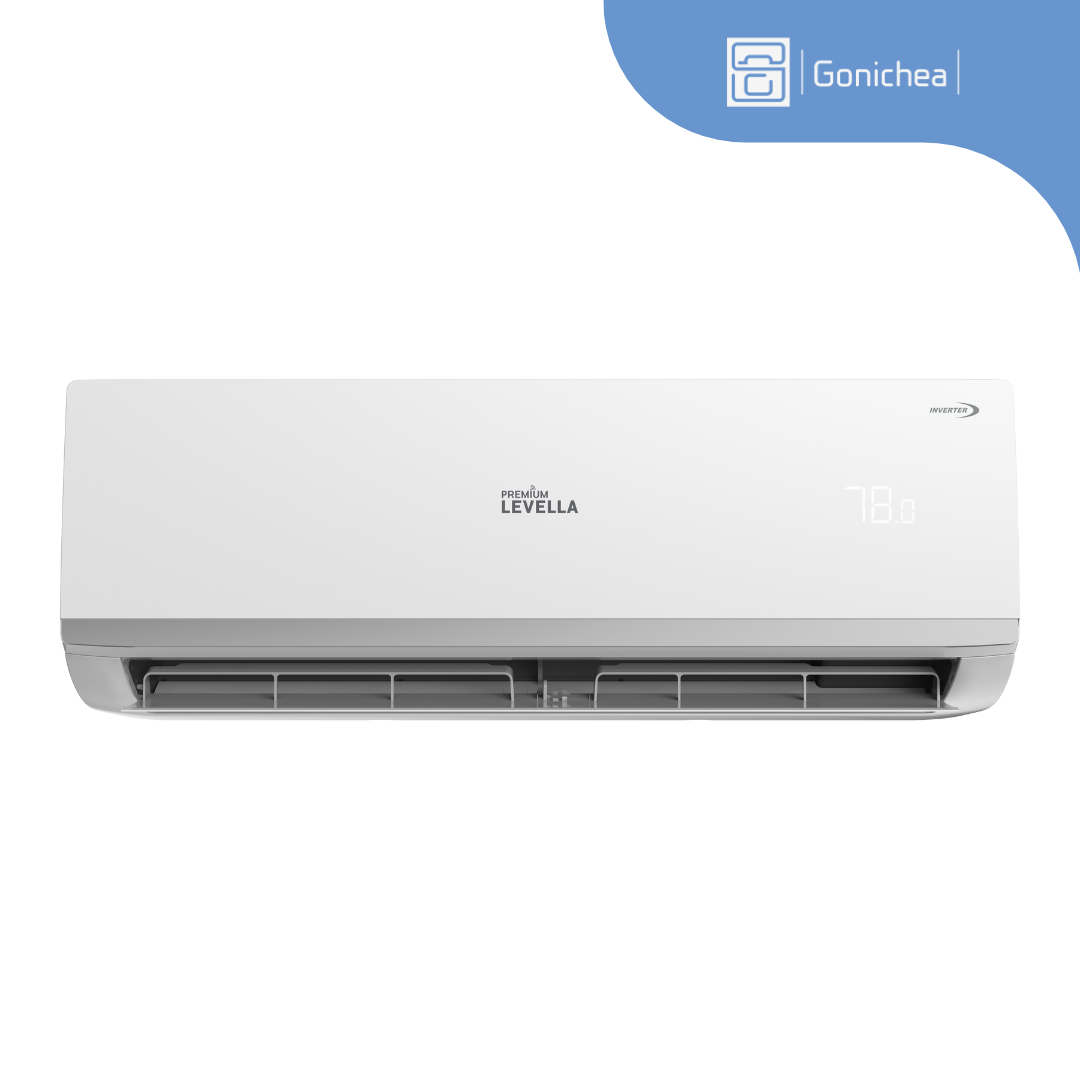 Premium Levella® 12,000 BTU 19 SEER2 Ductless Mini-Split Inverter Air Conditioner Heat Pump System Full Set 115V. WIFI Included.