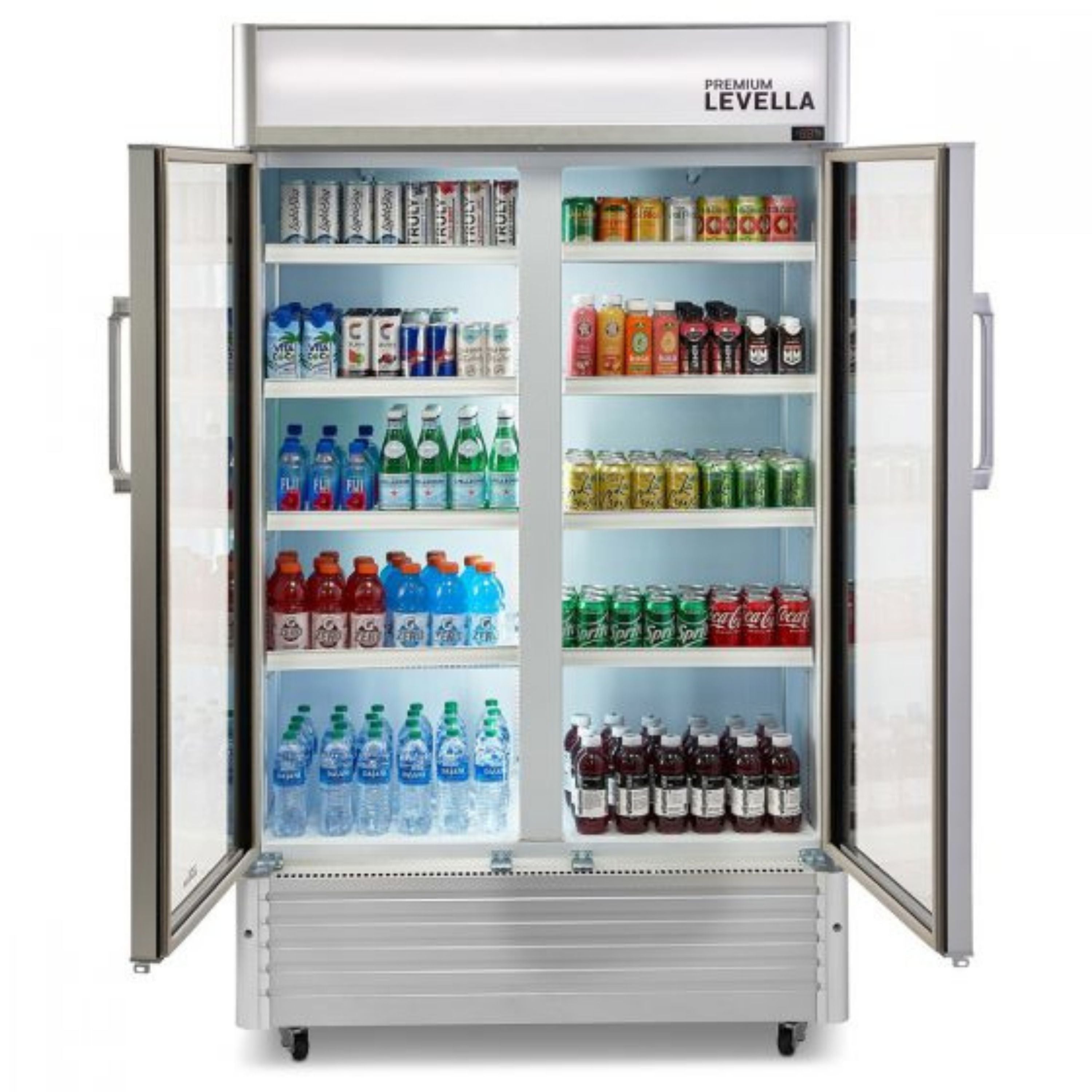 Premium Levella®  21 Cu. Ft. Vertical Refrigerator Display. Merchandiser Refrigerator.