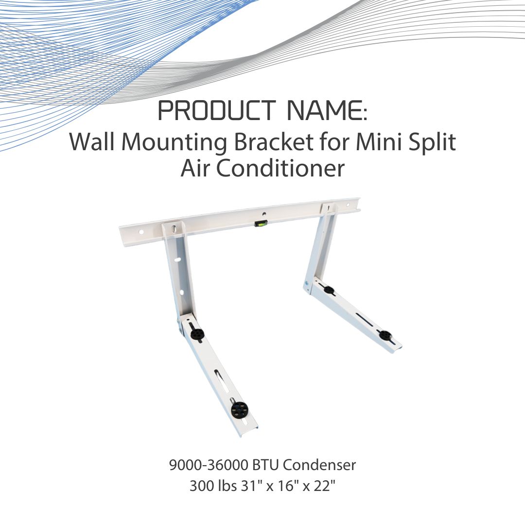 Wall and Ground Mounting Bracket for Mini Split Air Conditioner, 9000-36000 Btu