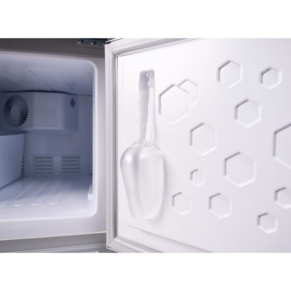 Premium Levella® 12.5 Cu. Ft. Single Glass Door Upright Display Cooler Refrigerator with Automatic Ice Maker