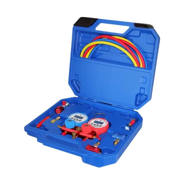 Premium Levella® MANIFOLD WITH 36" HOSE R410A/R22/R404 SIGHTGLASS