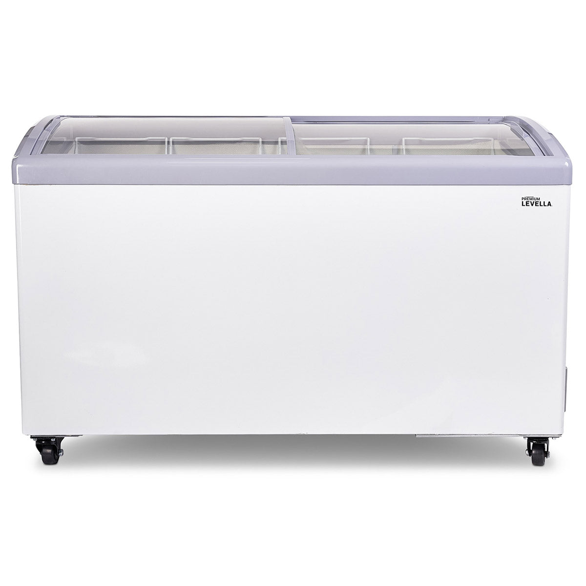 Premium Levella® 9.5 Cu. Ft. Chest Freezer with Curved Glass Top in White