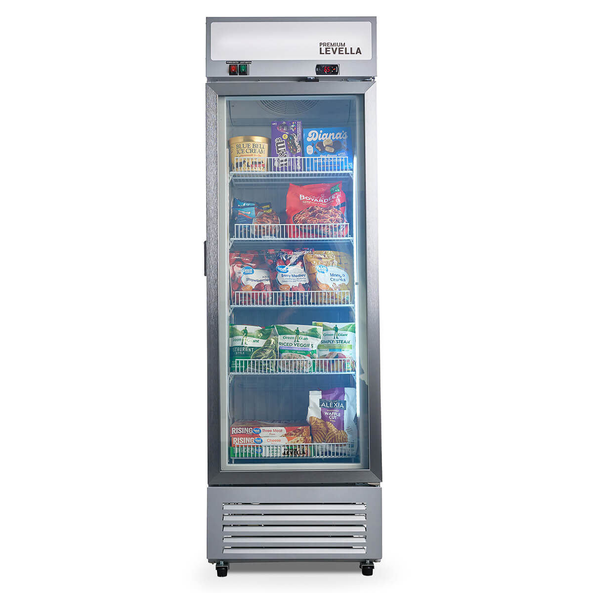 Premium Levella® 11.6 Cu. Ft. Single Glass Door Upright Display Freezer