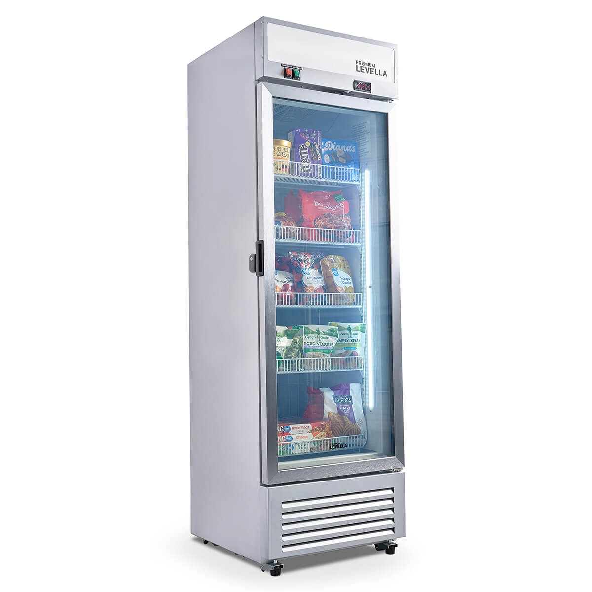 Premium Levella® 11.6 Cu. Ft. Single Glass Door Upright Display Freezer