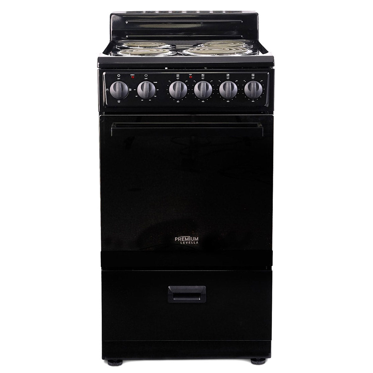 PremiumLevella 20″ 4 Burners Freestanding Electric Stove