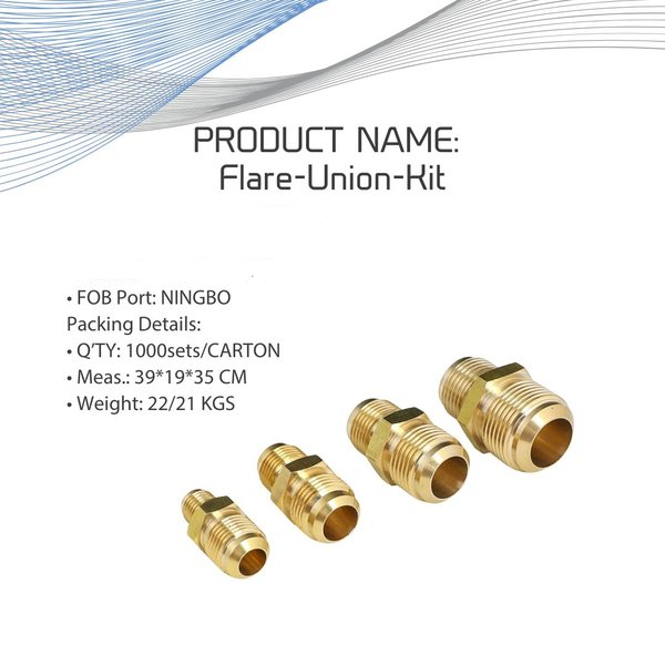 Premium Levella® Flare Union Kit - Joins two pipe kits together to extend the length 1/4"-1/2" and  1/4"-3/8"