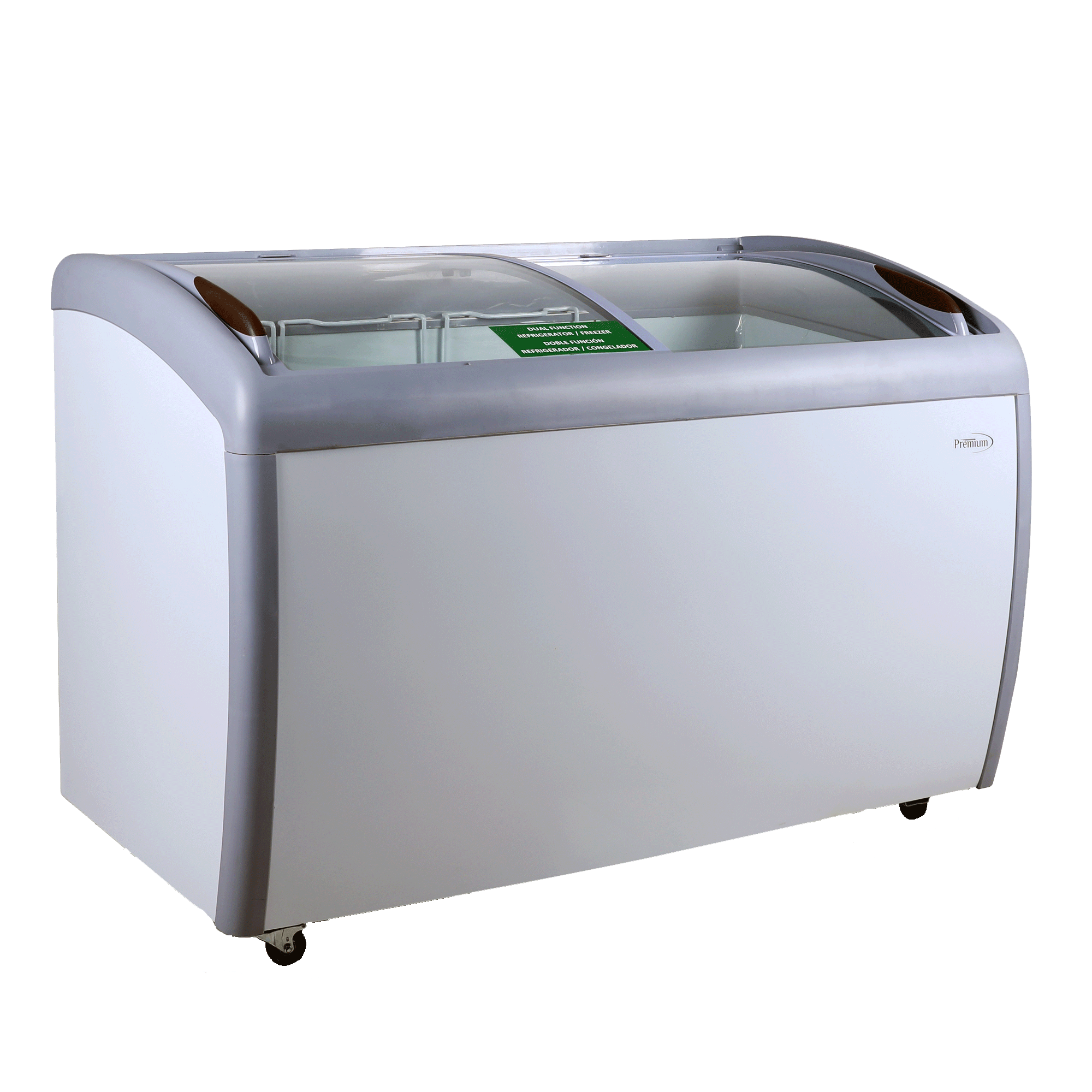 Premium Levella® 9.2 Cu. Ft. Chest Freezer with Curved Glass Top in White