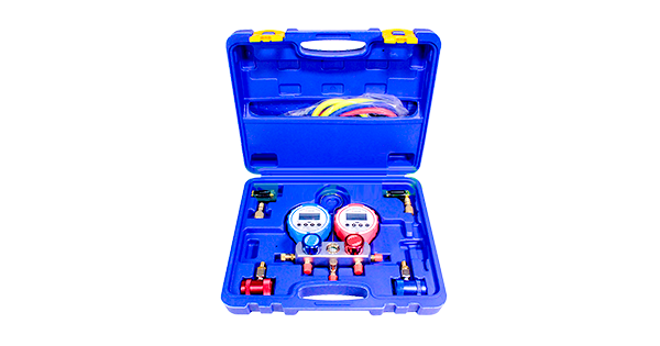 Premium Levella® MANIFOLD WITH 36" HOSE R410A/R22/R404 SIGHTGLASS