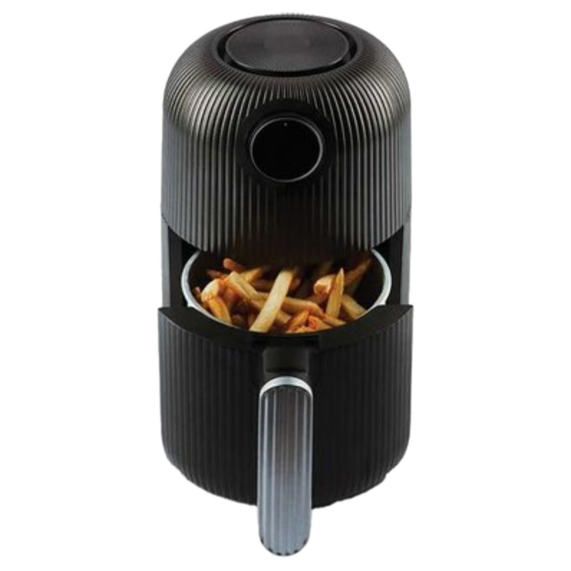Premium - 1.5 Quart Push Button Air Fryer With Auto Shut-Off - Black