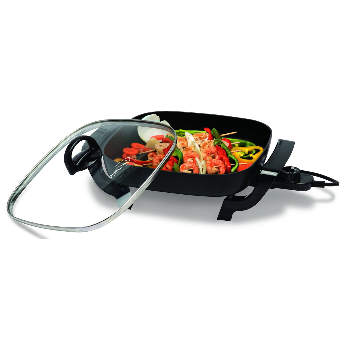 Premium -1200 W 12 Inch Electric Skillet Non-stick