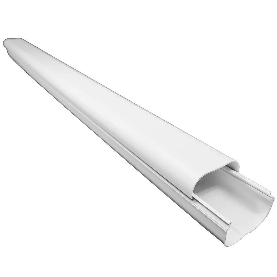 PVC decorative line cover kits and pipes for mini-split and central air conditioning